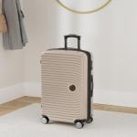 HAUPTSTADTKOFFER Midden grote harde koffer, TSA, 4 wielen, check-in bagage met 8 cm volumevergroting, 77 cm, 130 liter, grafiet, champagne, koffer