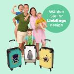 NoBoringSuitcases.com Kinderkoffer, handbagage, harde koffer met TSA-slot, jongens en meisjes, trolley, reiskoffer, draagtas, rolkoffer, klein of middelgroot, 40 kleine pinguïn, k