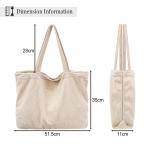 Uniseks schoudertas voor dames, tote bag, corduroy tas, grote schoudertas, shopper, handtas, casual, crossbody tas voor school, universiteit, kantoor, werk, reizen, uitstapjes, win
