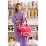 Shopper e1 - grote tas - ruimte voor kleine en grote boodschappen, Daisy Red, Eén maat, Retro