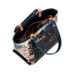 - Tote tas voor dames - handtas van kunstleer met handgrepen, schoudertas en ritssluiting Amazonia - accessoires en accessoires voor dames - afmetingen 22 x 17 x 12 cm, Meerkleurig