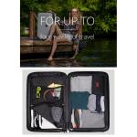 HAUPTSTADTKOFFER Midden grote harde koffer, TSA, 4 wielen, check-in bagage met 8 cm volumevergroting, 77 cm, 130 liter, grafiet, rood, kofferset