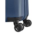 Travelite Koffer met 4 wielen, 3-delig, maten L/M/S, bagage serie Bali: ABS hardshell trolleys, blauw, Harde handbagage trolley met 4 wielen