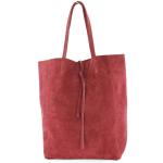 Modamoda T163 Shopper, tas, van leer, groot, met binnenvak, Large