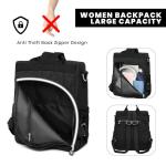 Damesrugzak, anti-diefstalrugzak, nylon, schooltas, dames, reizen, werk, tas, casual, dagrugzak, vintage schouderrugzak