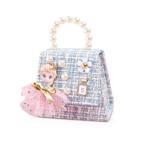 Schoudertas voor meisjes, voor mobiele telefoon, portemonnee, schattige strik, crossbody tas voor meisjes, schattige prinsessenhandtas, kleine meisjestas met afneembare schouderrie