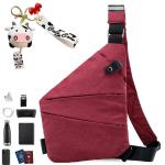 Gipfelfreund Anti-diefstal tas, Gipfelfreund Anti-diefstal schoudertas, borsttas, voor dames en heren