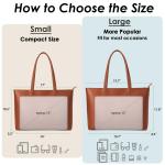Handtas voor dames, grote shoppertas voor dames, PU-leer, waterdichte tassen met hengsel en ritssluiting voor werk, reizen, winkelen, school, zwart-2