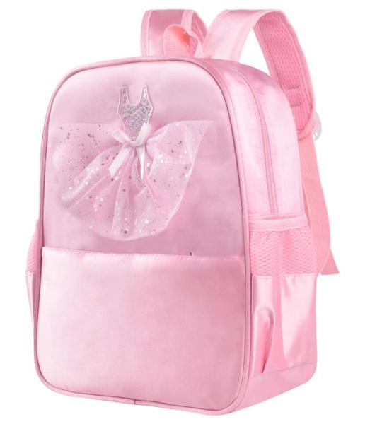 besbomig Ballet tas meisjes ballerina danstas prinses schoudertas sporttas voor kinderen en tieners grote rugzak voor gym zwemmen roze, roze