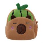 Kinder-Geldbörse, Capybara-Thema, Cartoon-Geldbörse, interaktives Haustierspielzeug und Crossbody-Kindergeldbörse, Kleinkind-Geldbörse, Grün , Ultraweich