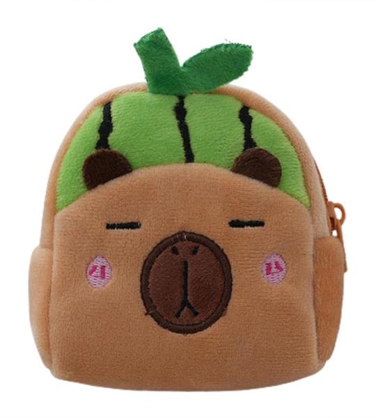 Kinder-Geldbörse, Capybara-Thema, Cartoon-Geldbörse, interaktives Haustierspielzeug und Crossbody-Kindergeldbörse, Kleinkind-Geldbörse, Grün , Ultraweich