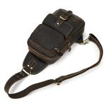 newsbirds Heren echt lederen borsttas schoudertas sport outdoor schoudertas wandelrugzakken, 9331 donkerbruin, Retro