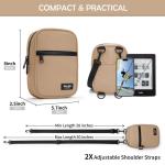 Schooltas voor dames, borsttas, schoudertassen, bruin