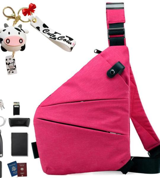 Gipfelfreund Anti-diefstal tas, Gipfelfreund Anti-diefstal schoudertas, borsttas, voor dames en heren