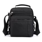 CHDWEY Umhängetaschen für Herren Modische Mehrtasche Nylon Umhängetasche Männer wasserdichte Patchwork Reißverschluss Weiche Crossbody Tasche Vielseitige Reisen Schwarze Handt