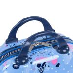 SKPAT - Große Reisetasche für Kinder mit Polycarbonatdruck. Toilettentasche. Bequem, widerstandsfähig und leicht. Mit Spiegel 131435, Farbe Blau