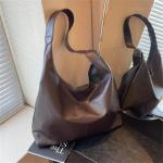 CXINLky Schoudertas voor dames, PU-leer, kleine draagtas, schoudertas, zachte hobo handtassen, effen tas, handtas, schoudertas voor vrouwen