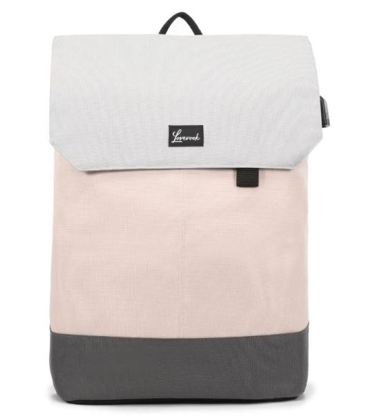 Werkrugzak, lerarentas voor dames, 15,6 inch werktas met USB-oplaadpoort en laptopvak, anti-diefstal, rugzakhandtassen, beige zwart