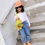 PW TOOLS Umhängerucksack für Kinder,Niedliche Dinosaurier-Karikatur-Brusttasche | wasserdichte Taschenrückseite mit verstellbarem Riemen für Kindersnacks