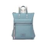 Dames Rugzak Mode Reisrugzak Lichtgewicht PU Schoudertas Vrouwen Waterdicht Casual Dagrugzak met Boho-chique Banden (Blauw)