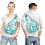 ZOMAKE Borstzak Sling Bag voor heren, diefstalbestendig, crossbody bag voor mannen en vrouwen, schoudertas voor outdoor, fietsen, reizen, wandelen