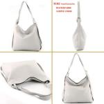 - T192 - ital. Dames rugzak tas 2-in-1 leer, signaalblauw., Large