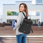 Damesrugzak van PU-leer, multifunctionele reistas, schoudertas voor dames, modieus, casual, dagrugzak met meerdere zakken, schoudertassen voor winkelen, 14-