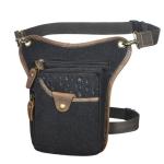 Waterdichte Motorfiets Tas Dikke Lederen Mannen Ontwerp Casual Koffie Klassieke Schouder Sling Bag Reizen Fanny Taille Riem Pack Been Tas (Color18)