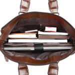 CHDWEY Umhängetaschen für Herren Hohe Kapazität schwarzer männlicher Messenger Bag Männer Aktentasche for Dokument Laptop Computer Handtasche A4 14 Zoll Computertasche(Khaki)