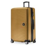 HAUPTSTADTKOFFER Midden grote harde koffer, TSA, 4 wielen, check-in bagage met 8 cm volumevergroting, 77 cm, 130 liter, grafiet, herfst goud, kofferset
