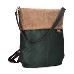 Olli OR12 Rugzaktas, 7 liter, waterafstotend, hoogwaardig kunstleer, goede binnenuitrusting met gevoerd laptopvak, ritssluiting, rugzak & schoudertas, 2-in-1, pijnboom, 34 x 33 x 1
