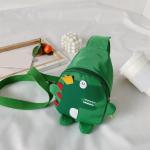 Kleiner Rucksack Damen Kinderrucksack Mädchen Kinderrucksack Wanderrucksack Kinder Mädchen Jungen Kindermode Cartoon Dinosaurier Brusttasche Nylon verstellbare leichte Umhängeta
