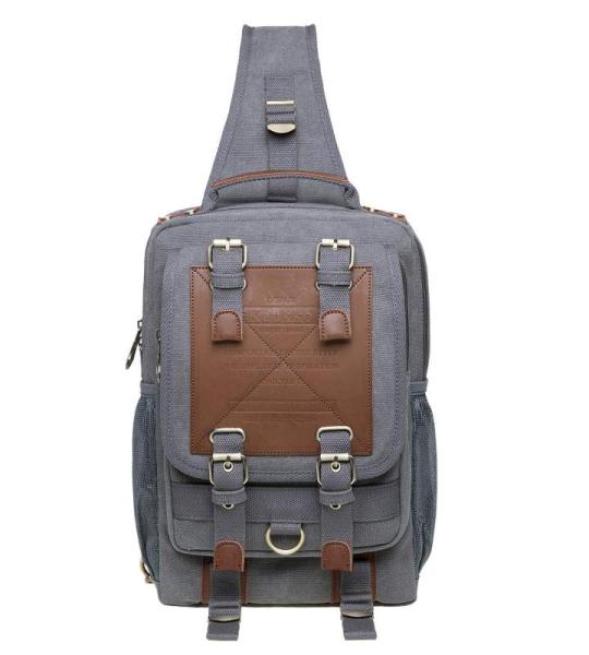 KAUKKO Canvas Tactical Vintage Borsttas Tactical Schoudertas
