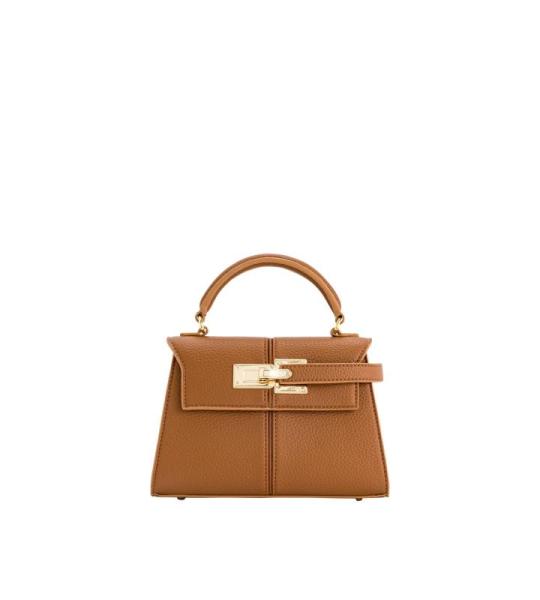 Elise tas met handvat voor dames, Bruin