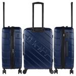 DKNY - Reis. 4-wielen-set - Reisset - Lichtgewicht set. TSA-combinatiehangslot, marineblauw