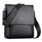 Leathario Leren schoudertas voor heren, messgerbag, leren tas voor business, retro