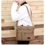 CHDWEY Umhängetaschen für Herren Männer Umhängetaschen for Leinwand Große Kapazität Männer Crossbody Tasche Freizeit Einkaufstasche Reise Handtasche(Blue)