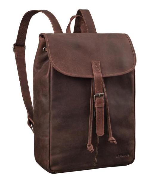 STILORD Tracy' Vintage damesrugzak, leer, groot, 14 inch laptop, rugzak, anti-diefstal, voor werk, school, universiteit, vrije tijd