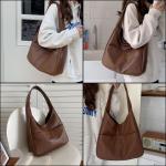 CUNGGI Draagtassen voor dames, grote schoudertas, hobo tote bag van veganistisch kunstleer, casual retro schoudertas voor dagelijks gebruik