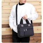 CHDWEY Umhängetaschen für Herren Männer Umhängetaschen for Leinwand Große Kapazität Männer Crossbody Tasche Freizeit Einkaufstasche Reise Handtasche(Blue)