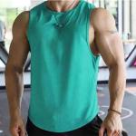 Tanktop Mouwloos Zomer Heren Strand Loopshirt Mouwloos Tops Onderhemd Fitness voor Mannen Ademend Tops T-shirts Losse Gym Sport T-shirt Compressieshirt, Bu1, XL