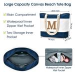 Strandtas, grote tote tassen, dames, tas, shopper, reistas, waterdicht, weekendtas, strandtas, XXL, familie, opvouwbare schoudertas, sporttas, geschenken voor vrouwen, donkerblauw-