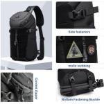 Sling Bag Fit Sling Bag Fit 12,9 inch iPad Pro, 15 l, grote capaciteit, waterdichte sling rugzak, crossbody bag, borstzak voor werk, reizen, wandelen, sport, blauw
