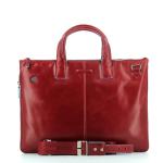 Piquadro Vierkante schooltas, 42 cm, rojo