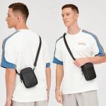 Mini Messenger Bag met ritssluiting, crossbody schoudertas, klein, waterdichte borsttas voor heren, anti-diefstal schoudertas, mobiele telefoon, crossbody tas, voor dagelijks gebru