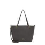 Shopper TAS Anja 33017 dames handtas uni, donkergrijs 840, Eén Maat