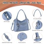 BAIGIO 2-delige handtassen voor dames, schoudertas, grote shoppertas, PU-leer, schoudertas, draagtas, hengseltas, cadeau, tote bag set met portemonnee, ritssluiting, voor kantoor, 