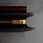 Leren Herenhandtas Clutch tas Heren Polstas Handgemaakt Italiaanse Volnerfleer, Bruin