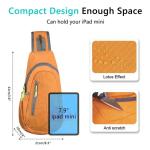 Shoulder Bag Small Backpack Sling Bag for Women Men Gym Cross Body Running Rucksack Work Healthy Back Bag Chest Bags Crossbody Backpacks Daypack Camp Day Packs Sports Lightweight O