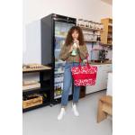 Shopper e1 - grote tas - ruimte voor kleine en grote boodschappen, Daisy Red, Eén maat, Retro